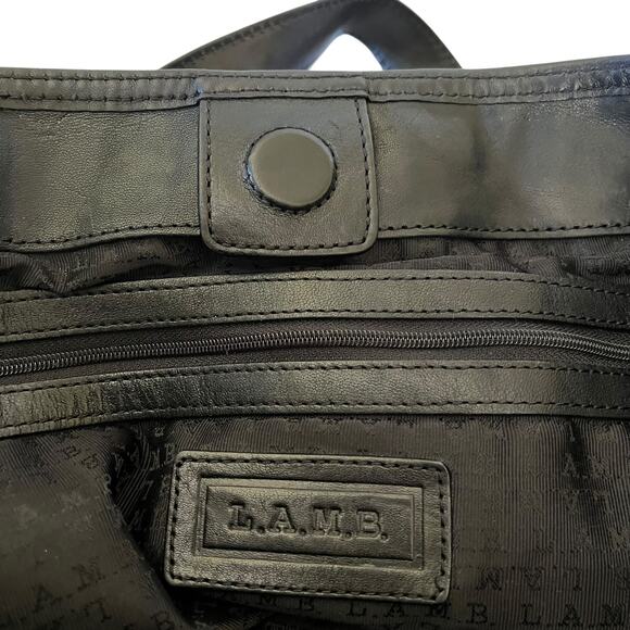 L.A.M.B. Williamsfield Jackson Signature Graffiti Paint Drip Tote - Y2K LAMB Bag - Picture 5 of 10